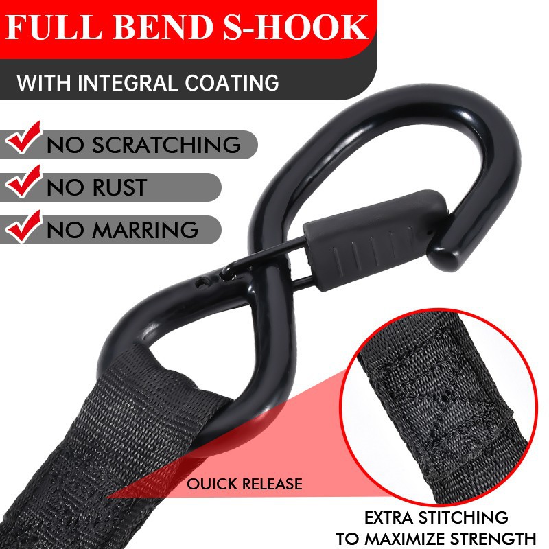 1inch Fly Fish Retractable Ratchet Strap, 1760 Lbs BS factory
