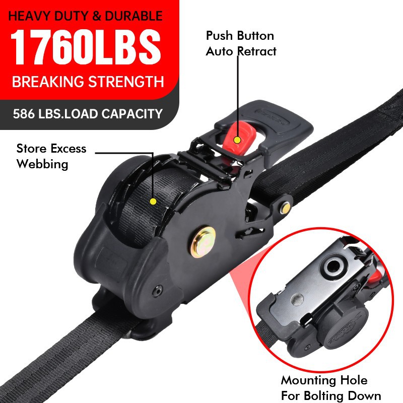 1inch Fly Fish Retractable Ratchet Strap, 1760 Lbs BS best
