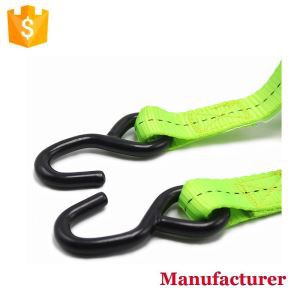 1 "x10ft 12ft 15ft Motosikal Mengunci Cargo tali Cam Buckle memukul Muhammad Tie Down tali dengan 900lbs S Hooks