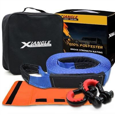 Tow Strap 3" X 32 Ft - 14296kgs Break Strength Emergency Off Road Towing Rope Kit