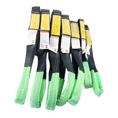 OEM 1-4 Inci Poliester Webbing Sling Faktor Keselamatan Mata Ke Mata 5:1