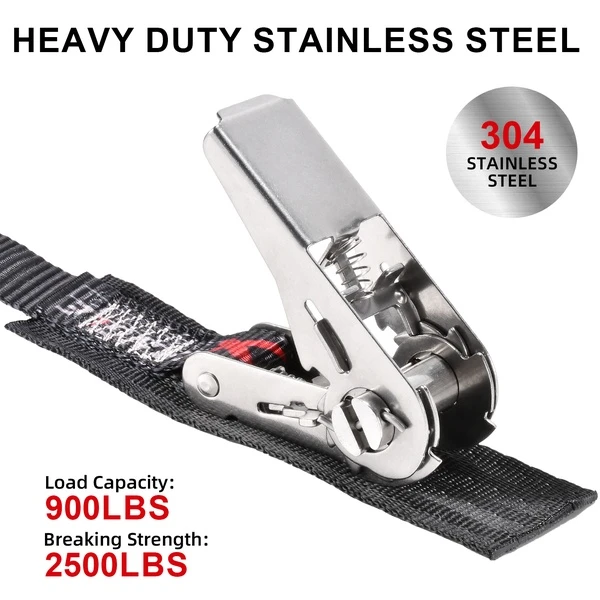 1'' Stainless Steel Ratchet Straps Endless Tie Down With Custom Logo