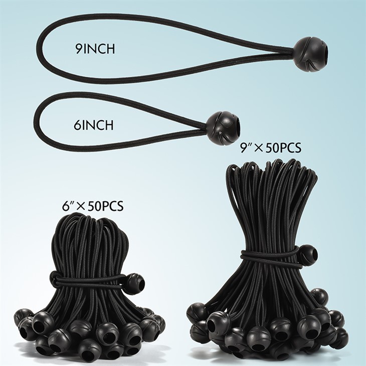 Ball Bungee Cords For Tarp Camping Tent 2024 New